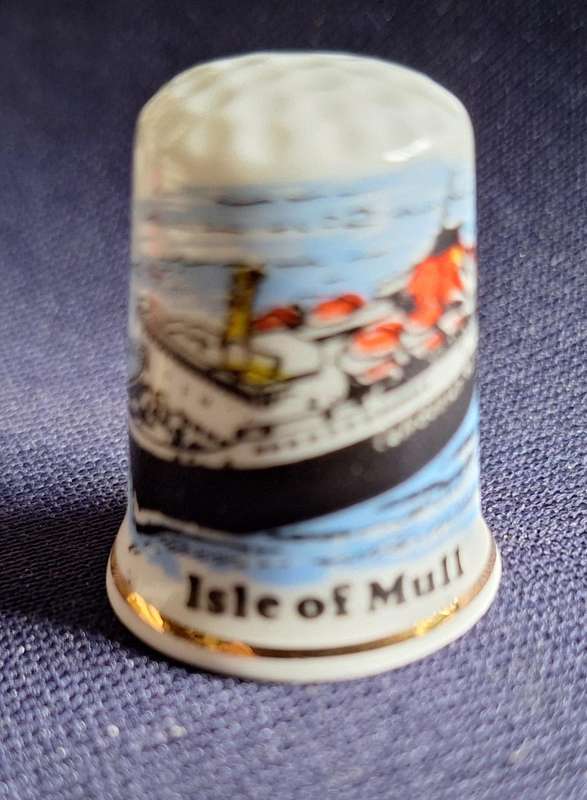 Thimble Birchcroft Fine Bone China Made in Gt Britain Isle of Mull