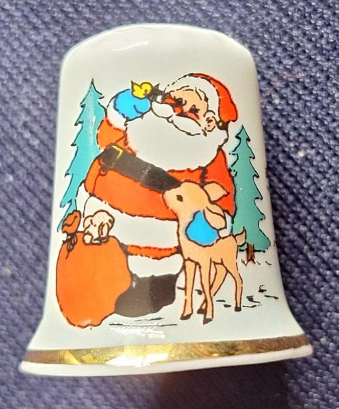 Thimble Fine Bone China Christmas