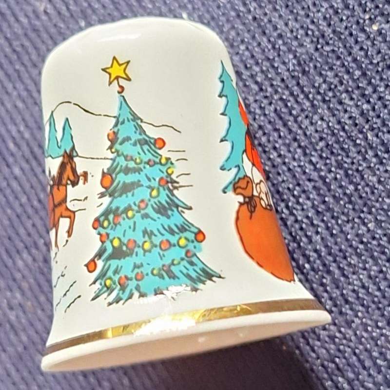 Thimble Fine Bone China Christmas
