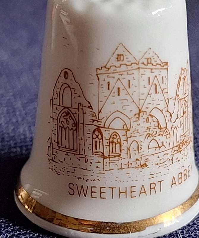 Thimble Bone China British Made Sweetheart Abbey