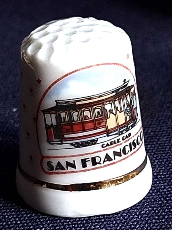 Thimble SNCO 1989 Made in Taiwan Cable Car San Francisco