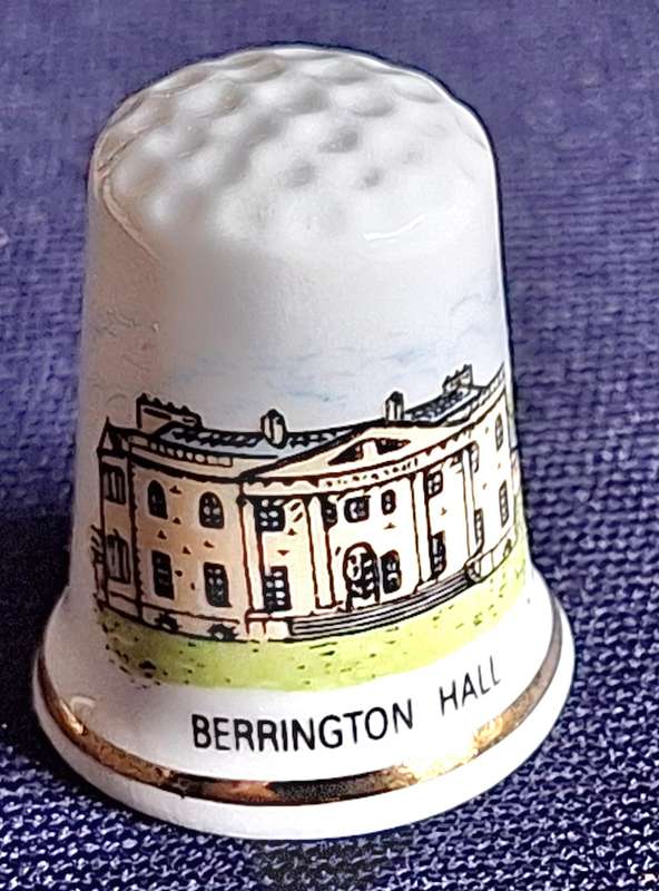 Thimble National Trust Bone China Made in England Berrington Hall