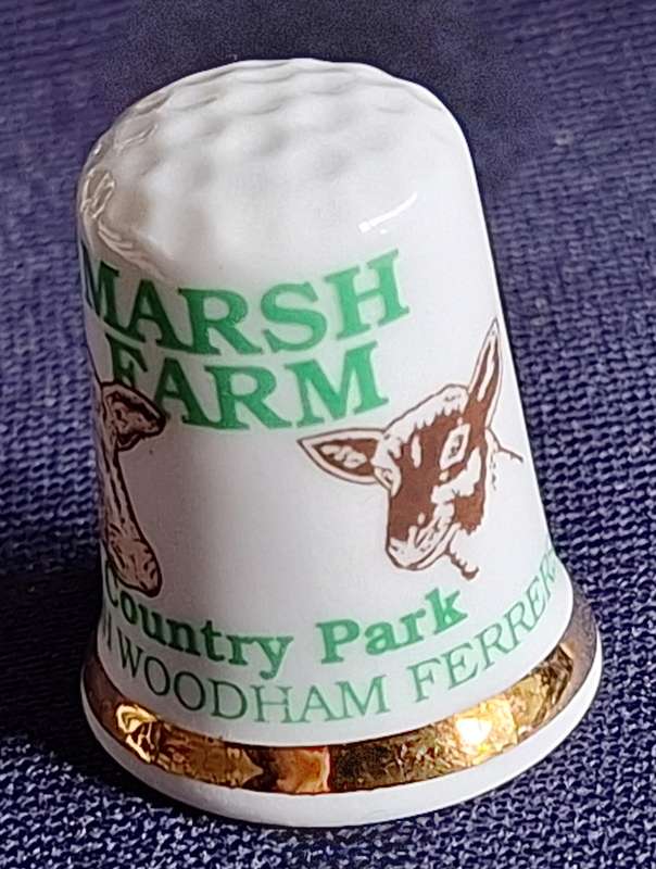Thimble English Fine Bone China Marsh Farm Country Park South Woodham Ferrers