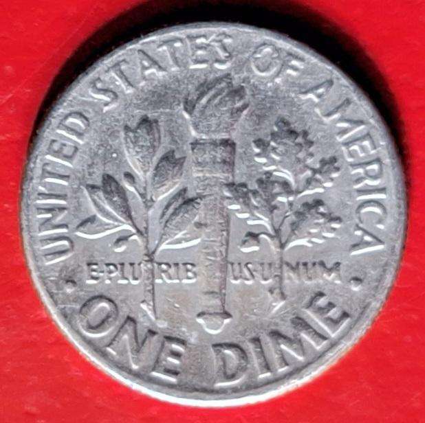 USA 1976 D 1 Dime "Roosevelt Dime" Copper-nickel clad copper