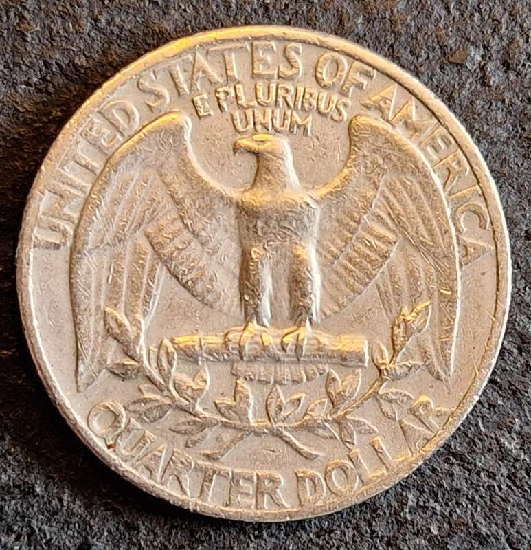 USA 1965 ¼ Dollar "Washington Quarter" Copper-nickel clad copper