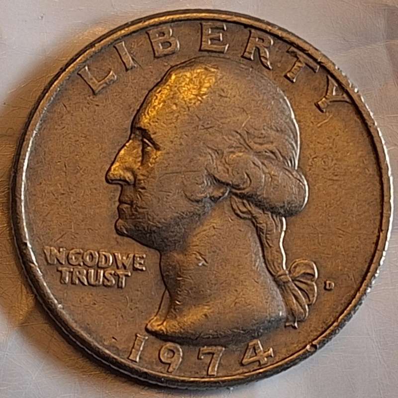 USA 1974 D ¼ Dollar "Washington Quarter" Copper-nickel