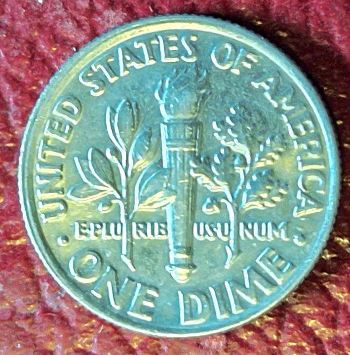 USA 1989P One Dime "Roosevelt Dime"  Copper-nickel clad copper
