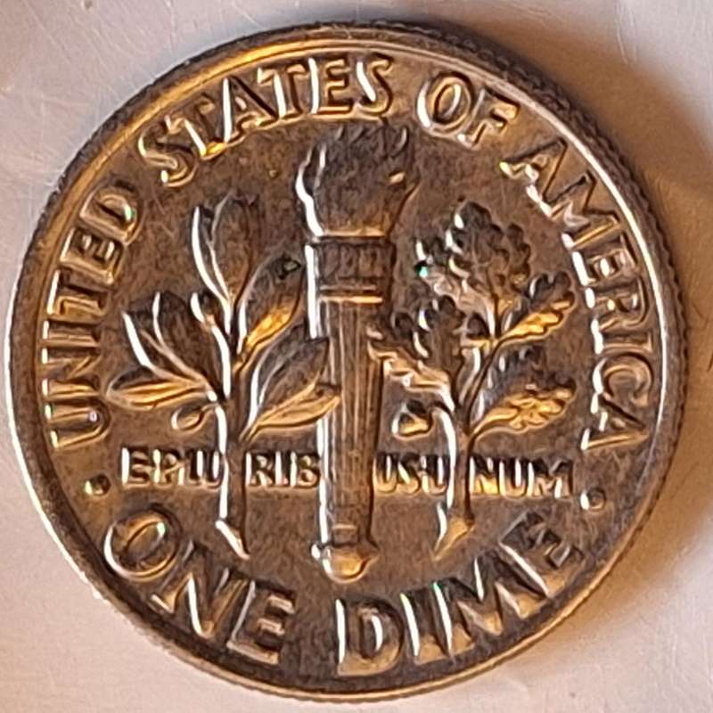 USA 1985 P 1 Dime "Roosevelt Dime" Copper-nickel clad copper