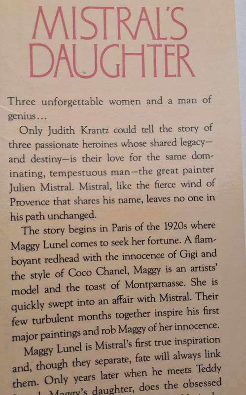 Mistral's Daughter by Judith Krantz Hardcover