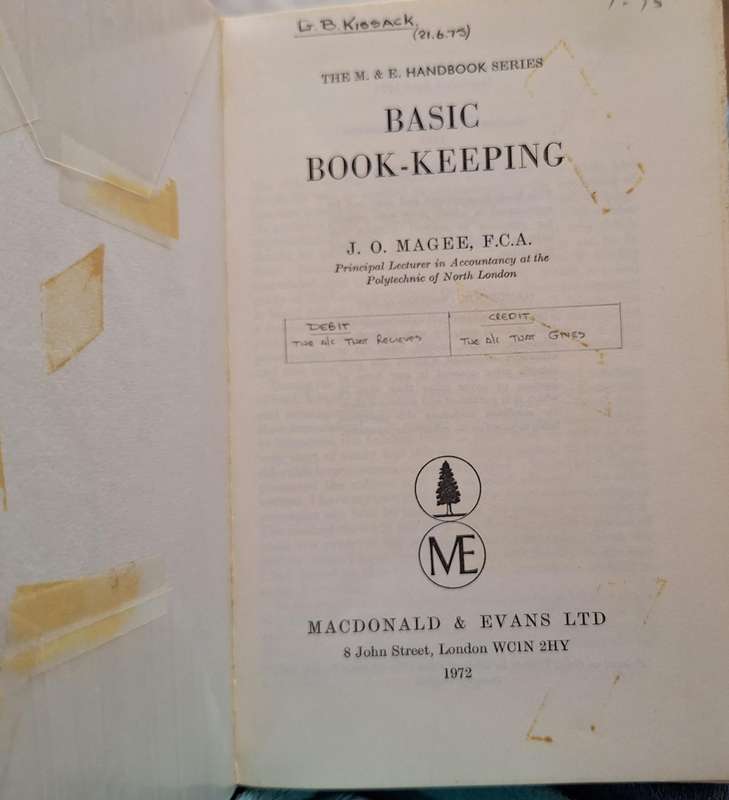 Basic Book-Keeping by J O Mager Paperback 1972