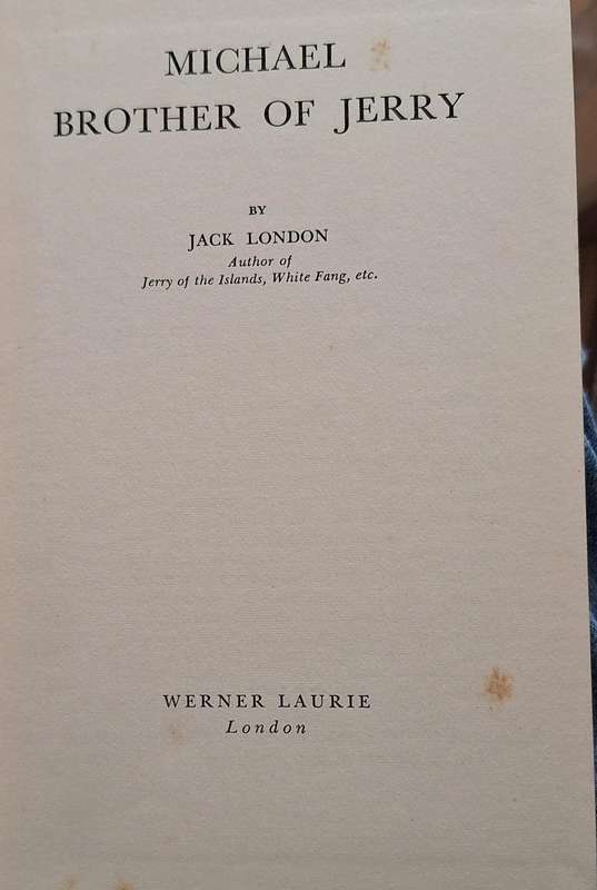 Michael Brother of Jerry by Jack London Hardcover 1949