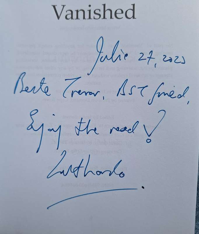 Vanished by Luthando Prinsloo INSCRIBED