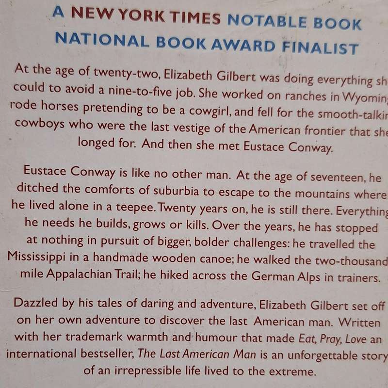 The Last American Man by Elizabeth Gilbert Paperback