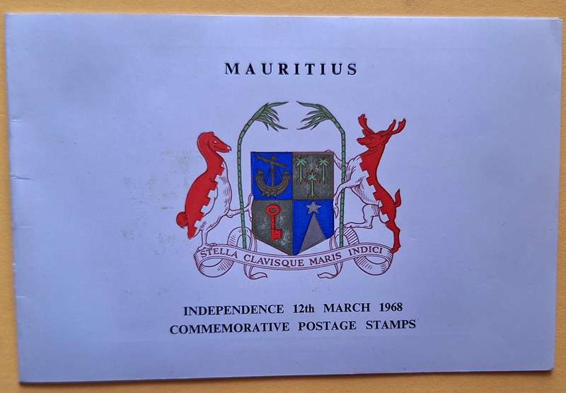Mauritius 1968 Independence Set of 6 Unused Stamps in Folder