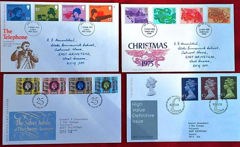 GB 1970's Mixed Lot of 4 FDC's