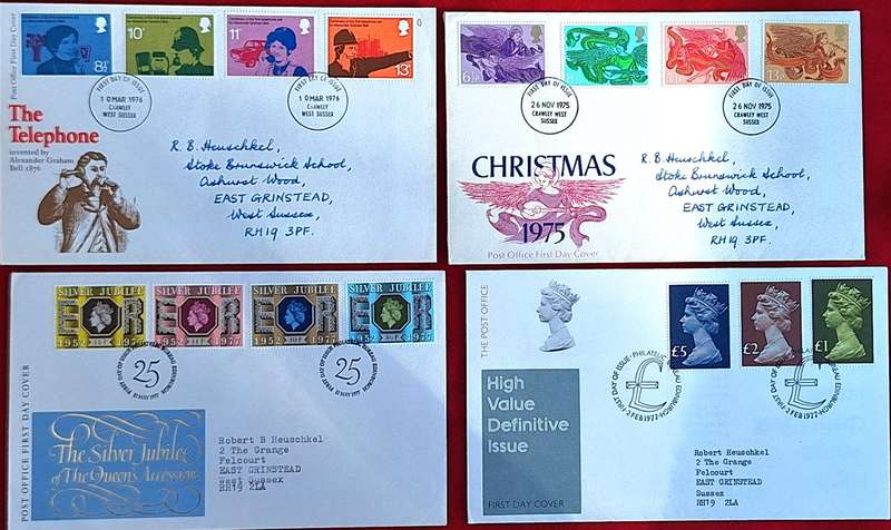 GB 1970's Mixed Lot of 4 FDC's