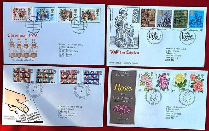 GB 1970's Mixed Lot of 4 FDC's