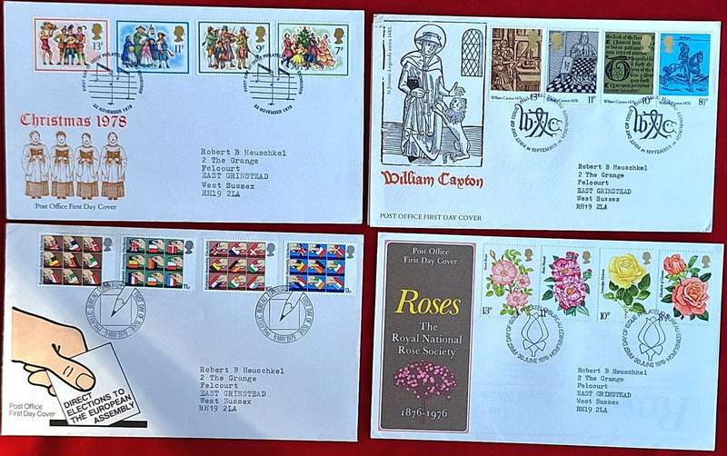 GB 1970's Mixed Lot of 4 FDC's