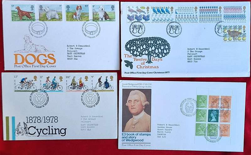 GB 1970's Mixed Lot of 4 FDC's