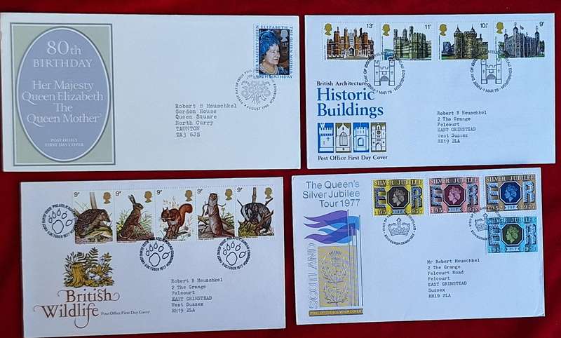 GB 1970's Mixed Lot of 4 FDC's