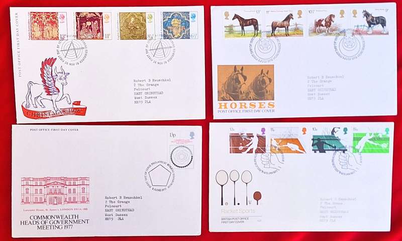 GB 1970's Mixed Lot of 4 FDC's