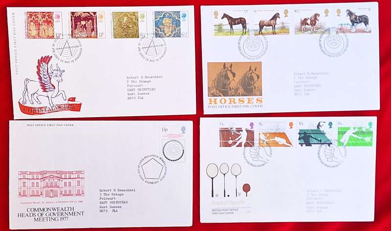 GB 1970's Mixed Lot of 4 FDC's