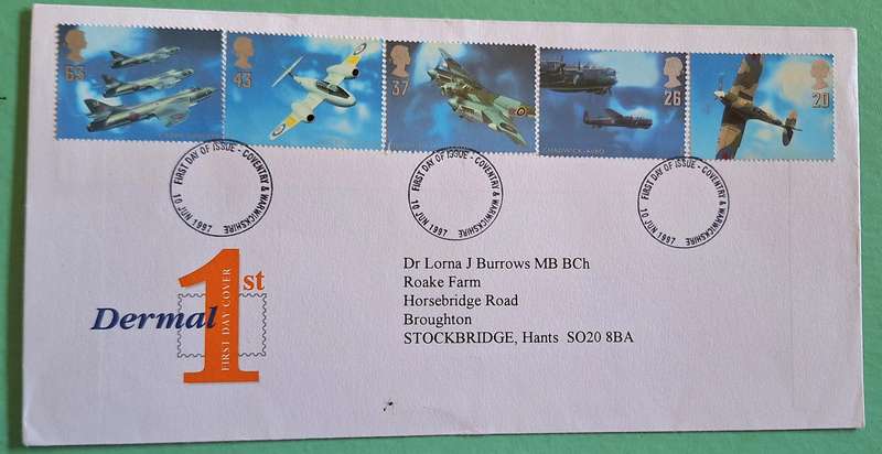 GB 1997 Airplanes FDC for Dermal Laboratories Ltd
