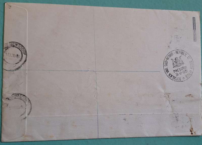 South Africa 1961 31 May Registered Cover with Pretoria cancellation to Swaziland FDC