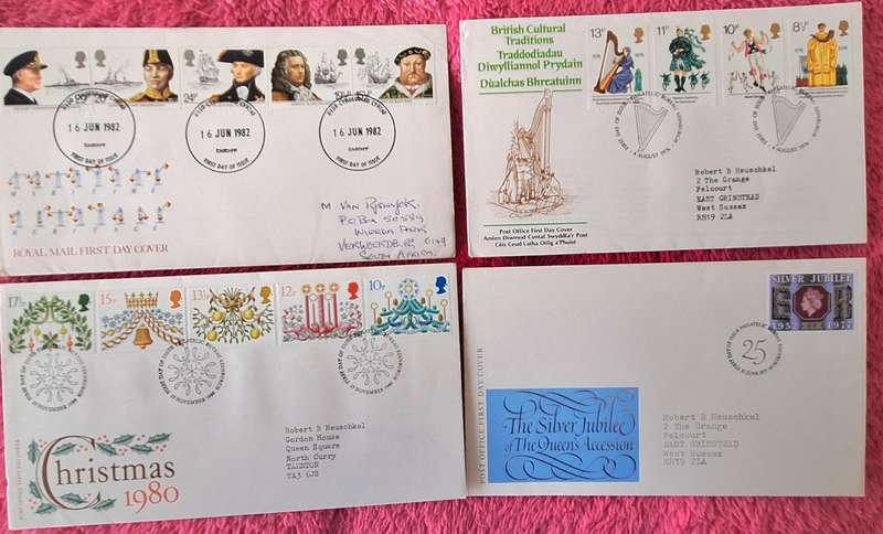 GB 1976-82 Mixed Lot of 4 FDC's