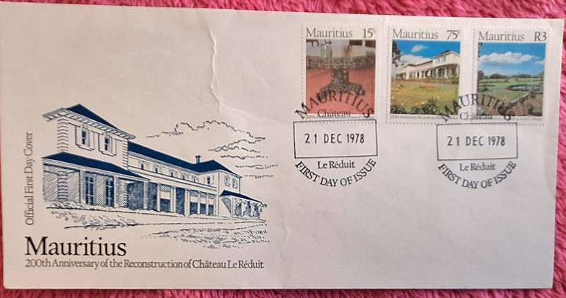 Mauritius 1978 200th Anniversary of Reconstruction of Chateau Le Réduit FDC