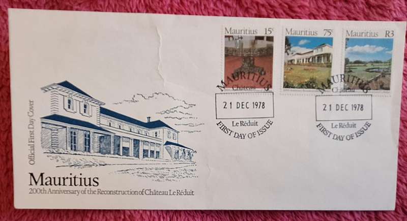 Mauritius 1978 200th Anniversary of Reconstruction of Chateau Le Réduit FDC
