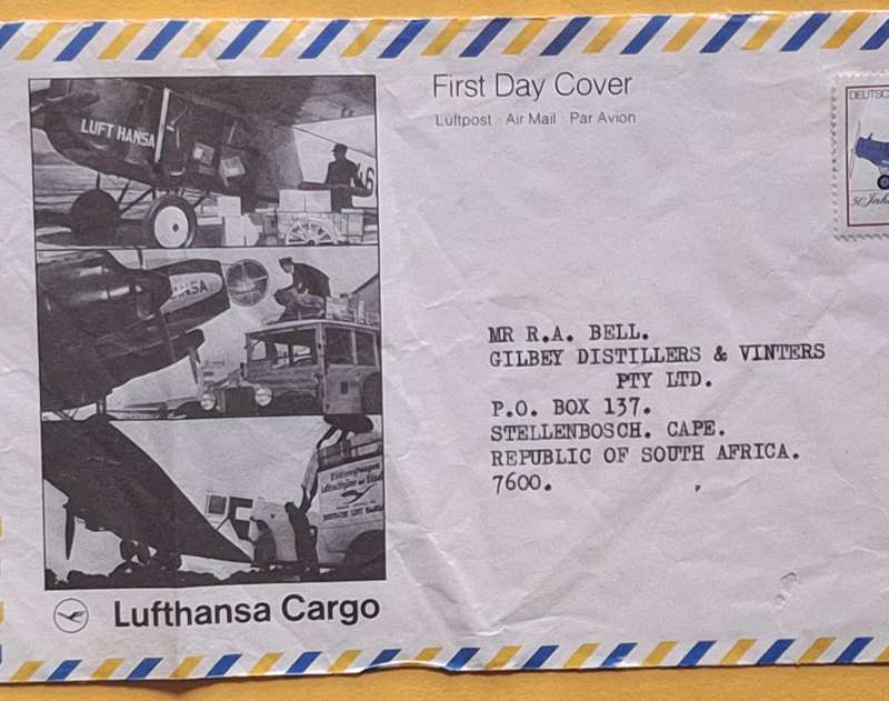 Germany Lufthansa Cargo 1976 FDC