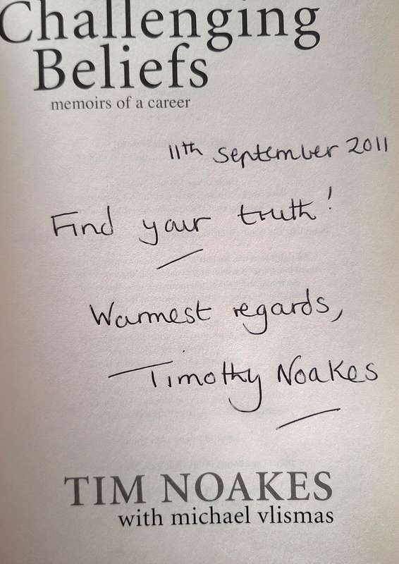 Challenging Beliefs: Memoirs of a Career by Tim Noakes with Michael Vlismas Paperback SIGNED