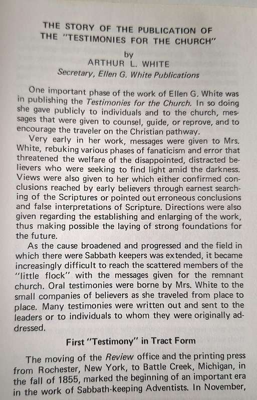 Testimony Countdown by Ellen G White Paperback