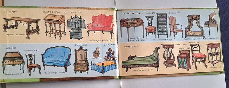 The Odyssey Library: Great Furniture Styles 1660-1830 by Donald D MacMillan Small Hardcover
