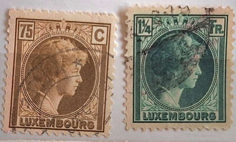 Luxembourg 1926 Grand Duchess Charlotte 2 Used stamps
