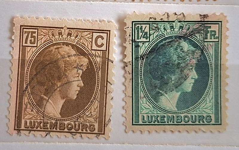 Luxembourg 1926 Grand Duchess Charlotte 2 Used stamps