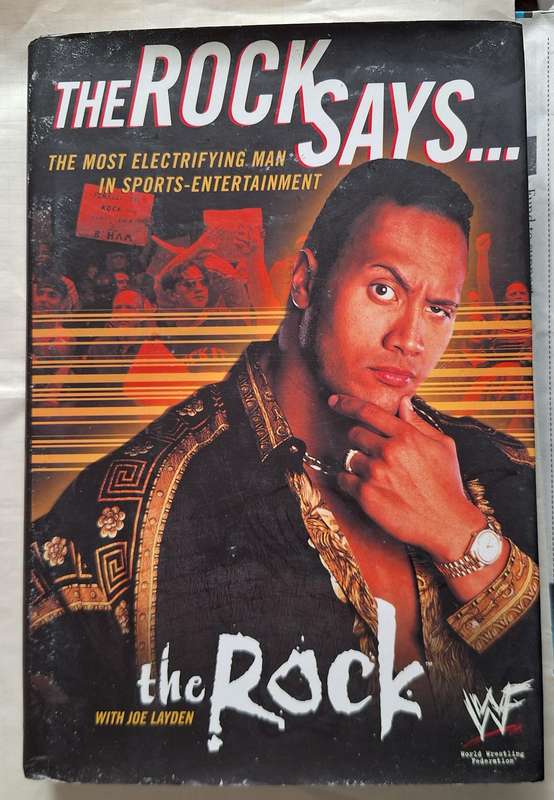 The Rock Says... by the Rock with Joe Layden Hardcover INSCRIBED