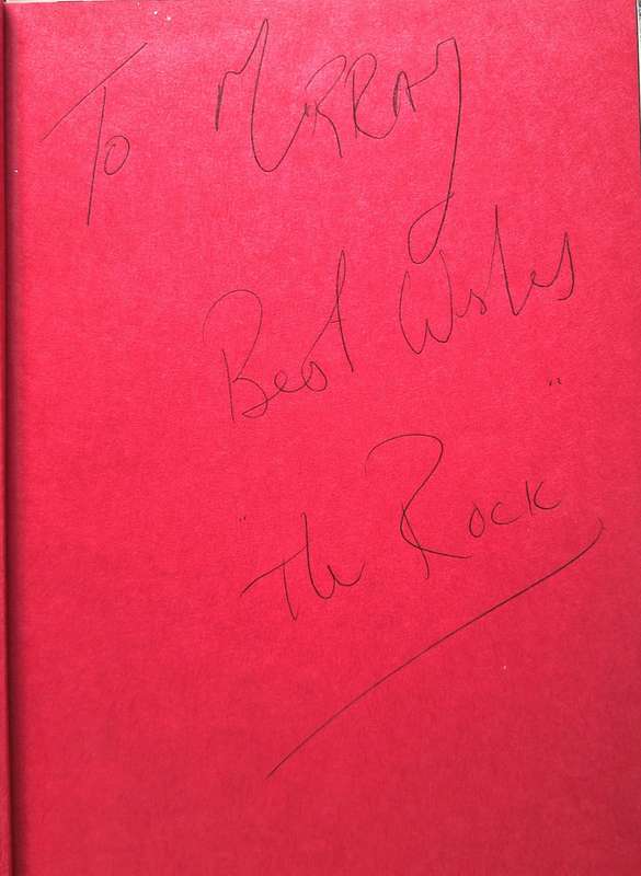 The Rock Says... by the Rock with Joe Layden Hardcover INSCRIBED