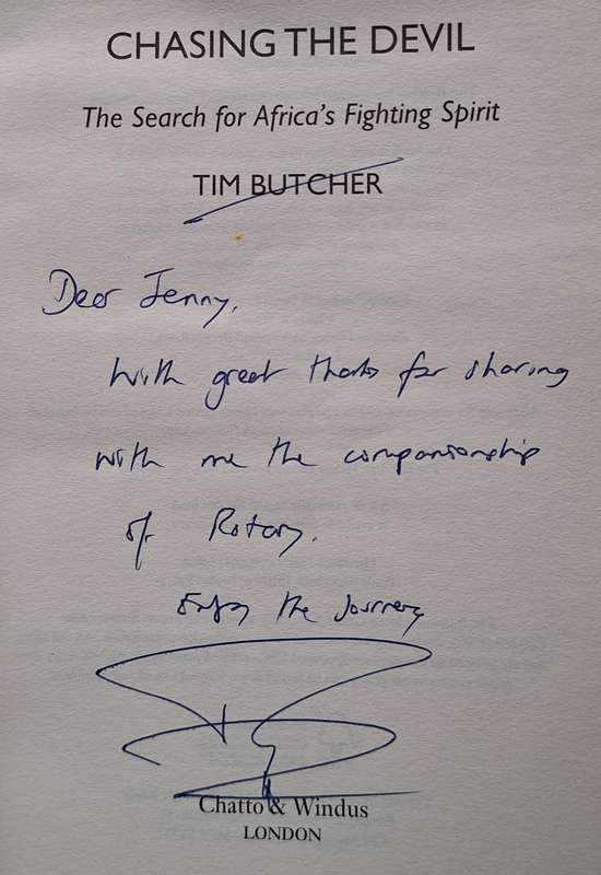 Chasing the Devil: The Search for Africa's Fighting Spirit by Tim Butcher Paperback SIGNED