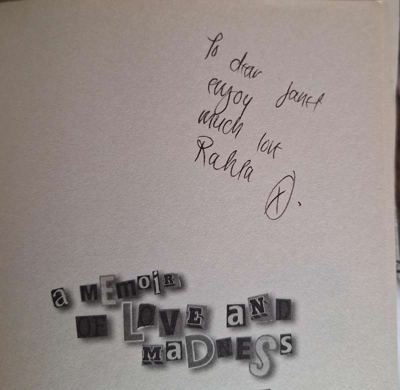 A Memoir of Love and Madness by Rahla Xenopoulos Paperback INSCRIBED Living with Bipolar Disorder