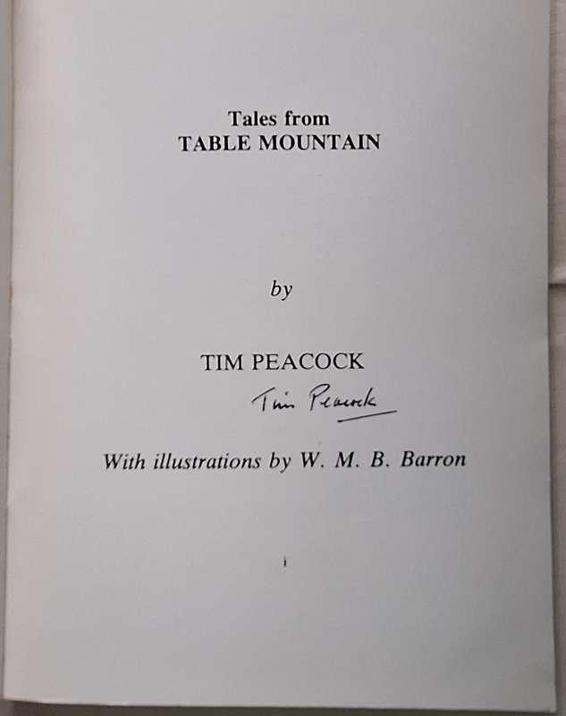 Tales from Table Mountain by Tim Peacock Paperback SIGNED