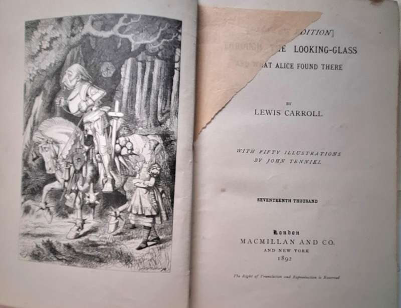 Through The Looking-Glass, and what Alice found there by Lewis Carrol H/cover 1892 Seventeenth Thous