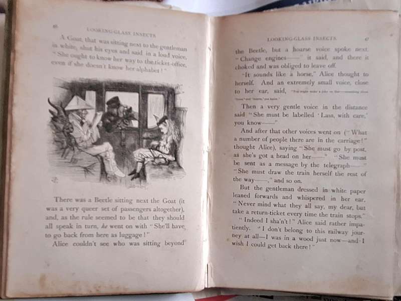 Through The Looking-Glass, and what Alice found there by Lewis Carrol H/cover 1892 Seventeenth Thous