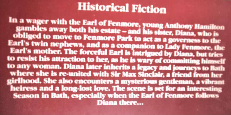 Lord Fenmore's Wager by Alissa Baxter Paperback INSCRIBED