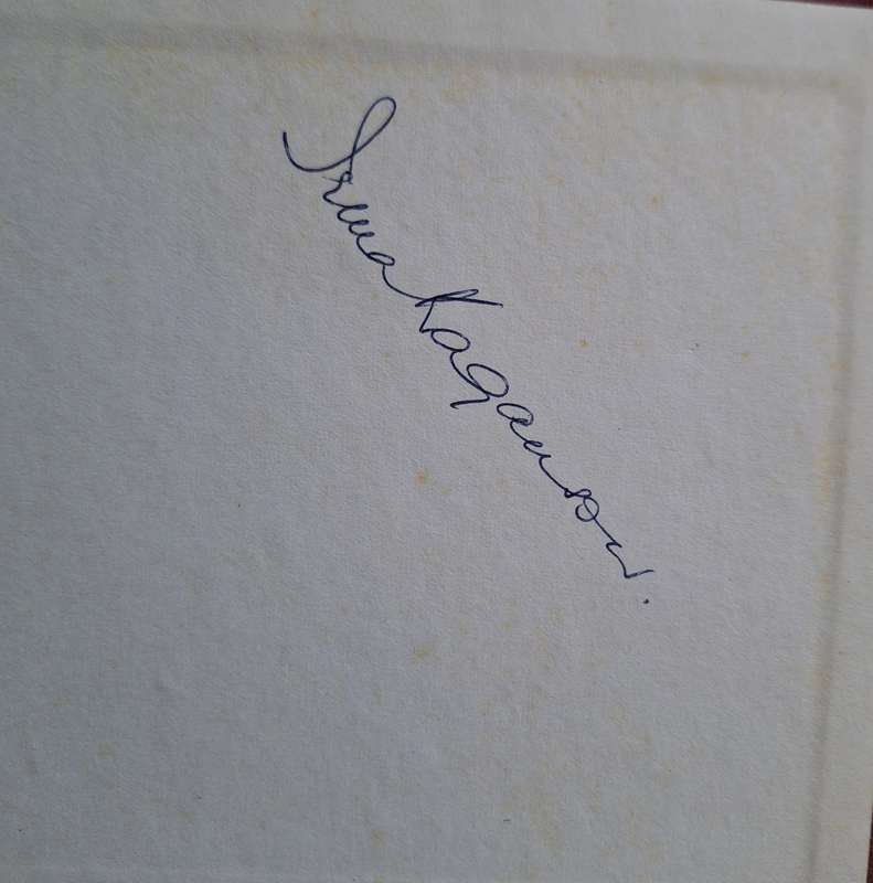 Memoirs of a Pioneer in the Fish Canning Industry of S A by Bertha Silverman Hardcover 1956 SIGNED