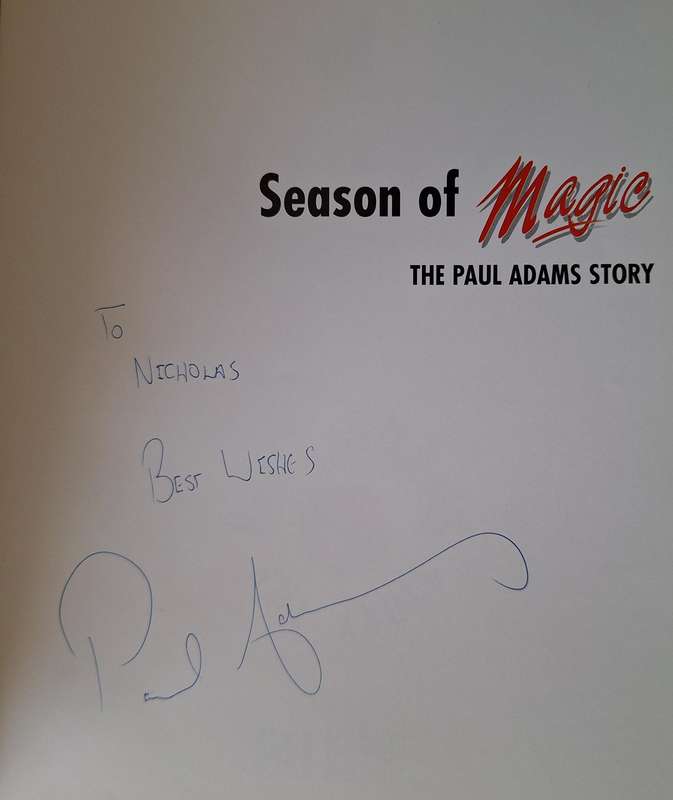Season of Magic: The Paul Adams Story by Gert Bam, Pippa Visser, June Bam Paperback SIGNED