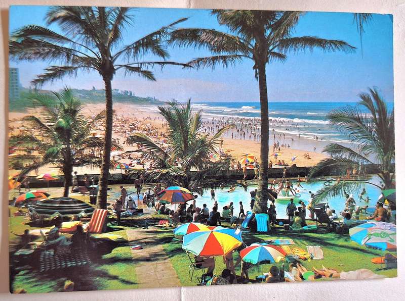Artco Post Card Ref No 320 1970s Margate Beach South Coast Natal