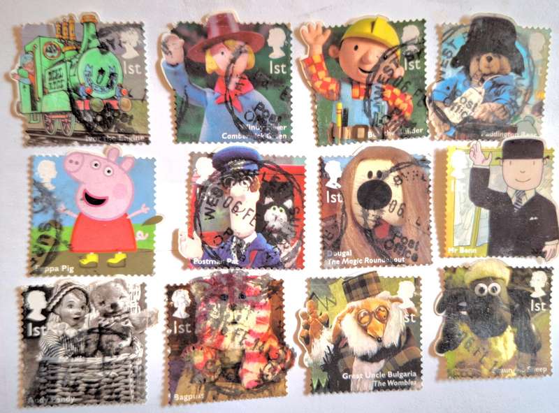 GB 2014 Classic Children's Television Set of 12 Used stamps