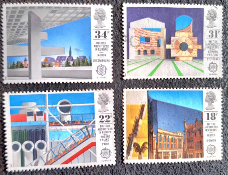 GB 1987 British Architects in Europe Set of 4 Used stamps